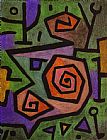 Paul Klee Canvas Paintings - Heroic Roses